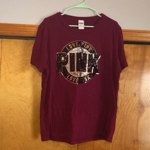 Victoria Secret PINK sequin t shirt